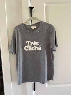 Grey 'Très Cliché' Graphic Tee